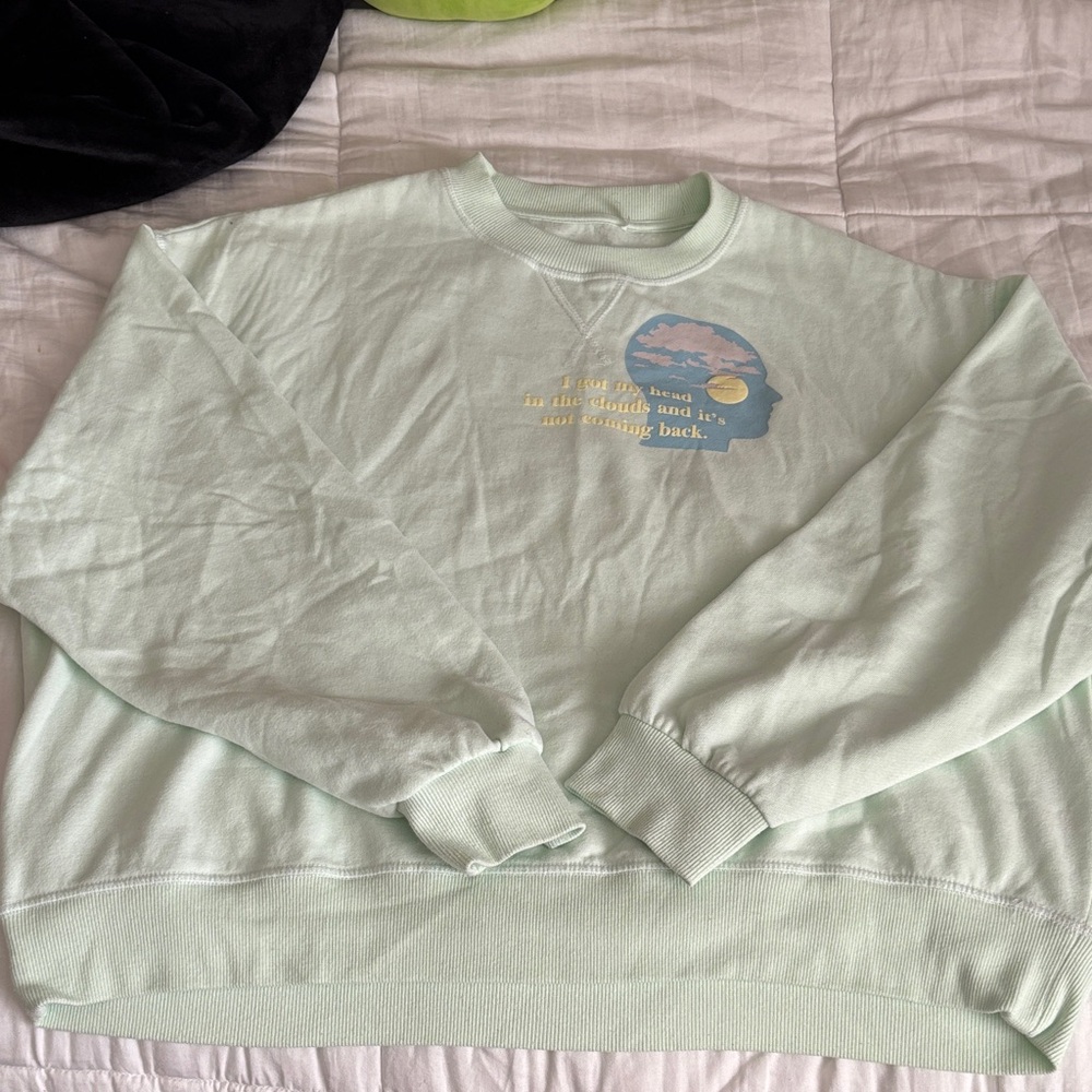 PacSun Mint Graphic Crewneck Sweatshirt